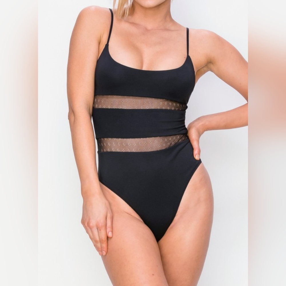 Mesh Seamless One-Piece Swimsuits